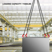 Load image into Gallery viewer, SucceBuy Lifting Chain Sling Lifts 5Tonne 1.5M 3M 4M X 5/16 Inch Heavy Duty With 4 Legs Grade Hooks and Adjuster G80 Alloy Steel - AMOCART
