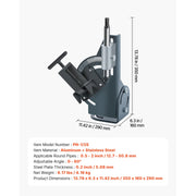 Load image into Gallery viewer, Amocart Pipe Notcher 1/2 to 2-inch Tubing Notcher with 0 to 60° Adjustable Angle Pipe and Tube Notching Tool for Repair Shops
