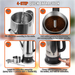 Amocart 12-Cup Electric Percolator Coffee Pot 304 Stainless Steel Coffee Percolator with Keep Warm Function