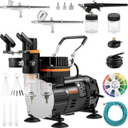 Load image into Gallery viewer, Amocart Professional Dual-Action Airbrush 120W Electric Spray Gun Air Brush Painting Set Art Nail Tattoo Makeup Model Sprayer
