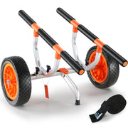 Load image into Gallery viewer, Kayak Cart 450lbs Detachable Canoe Trolley Cart with 12'' Tires Adjustable Width for Paddleboards Float Mats Jon Boats

