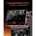 Amocart 5-in-1 MIG Welder 200Amp Pluse Mig Welding Machine Gas MIG/Flux Core MIG/Stick/Lift TIG/AU TIG with LCD Screen Display