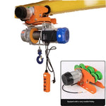 Electric Winch With Pulley,1500KG/1.5T Remote Control Lifting Crane Winch 30m, Electric Lifting Motor 110V/220V/380V