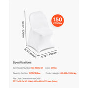 Load image into Gallery viewer, Amocart 50 Pcs Purple Chair Covers Polyester Spandex Chair Cover Stretch Slipcovers for Wedding Party Flat-Front Chair Covers
