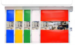 Food Factory Automatic Rapid Roller Shutter Door Industrial Pvc Fast Gate High Speed PVC Fast Rolling Door Zipper Type door
