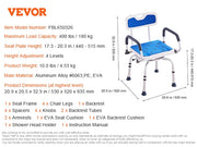 Bild in Galerie-Viewer laden, SucceBuy Swivel Shower Chair 360 Degree Adjustable with Armrest and Backrest for Shower or Bathtub Non-Slip for Elderly Disabled
