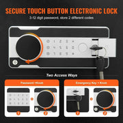 Load image into Gallery viewer, Amocart 1.7/2.5Cub Depository Safe Deposit Safe Electronic Code Lock&amp;2 Keys Business Drop Slot Safe for Cash Mail in Home Hotle
