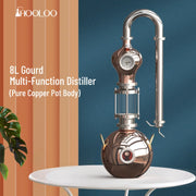 Load image into Gallery viewer, HOOLOO D8/15 Home Distiller Alcohol Distiller Hydrosol Essential Oil Still Copper Moonshine Apparatus Multifunctional Distiller
