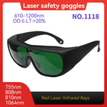 CE EN207 OD6+ 190-540nm Laser Eye Protection Anti-Scratch PC Laser Eyewear for Engraving Marking Industrial Laser Safety Goggle