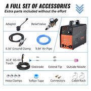Load image into Gallery viewer, SucceBuy Plasma Cutter 50Amp Non-Touch Pilot Arc Air Cutting Machine 110V/220V Dual Voltage IGBT for Cut Copper Stainless Steel
