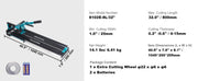 Bild in Galerie-Viewer laden, SucceBuy Manual Tile Cutter Laser Positioning Single Rails W/ Supporting Feet Professional Push Knife for Cutting Ceramic
