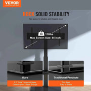 Load image into Gallery viewer, Amocart TV Stand Mount Swivel Tall TV Stand for 32 to 85 inch TV Height Adjustable Portable Floor TV Stand Max VESA 600 x 800mm
