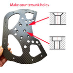 Customized Carbon Fiber CNC Cutting Plate Service DIY Carbon Fiber Sheet Plate CNC Machining Carbon fiber Custom CNC service