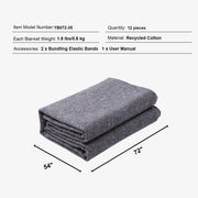 Bild in Galerie-Viewer laden, Amocart 12/24Packs Moving Blanket Recycled Cotton Heavy Duty Packing Shipping Mover Pads for Protect Furniture Floor Appliances
