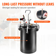 Bild in Galerie-Viewer laden, Amocart Spray Paint Pressure Pot 15L Pressure Pot Tank 60psi Adjustale Pressure Steel Pressure Pot Paint Tank Spray Gun Hose
