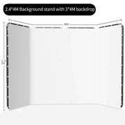 Load image into Gallery viewer, SH 240x400cm Background Stand Frame With Photography Green Screen Backdrops Photography Background For Living Video Recording
