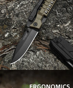 LETGOS Pocket Folding Knife, 22 in 1,Survival Gear EDC Rescue Tool with nylon sheath, Emergency, Camping, Hunting, Gift for dad