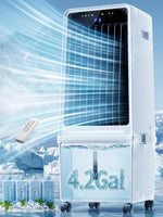 1800CFM 30'' Windowless Swamp Cooler 4.2Gal Tank Portable Cooling Fan with LED Ambient Light, Customized