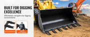 Charger l'image dans la visionneuse de galerie, Amocart Bucket Tooth Bar Heavy Duty Tractor Bucket Teeth Bar for Sub-Compact Tractor Loader 4560 lbs Load-Bearing Capacity
