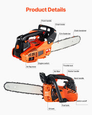 Load image into Gallery viewer, Amocart Gas Chainsaw Gasoline Powered Chain Saw Handheld Cordless Petrol Chainsaws for Tree Wood Branch Cutting Tree Trimming

