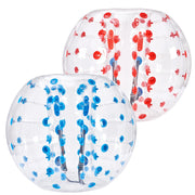 Bild in Galerie-Viewer laden, SucceBuy 2-Pack 5FT/1.5M Inflatable Bumper Balls 0.8mm Thick Bubble Soccer Balls Inflatable Zorb Balls for Adults or Children

