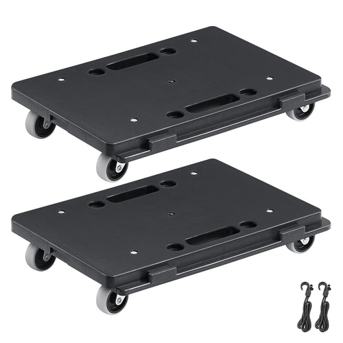 SucceBuy  2 Pack Furniture Mover Pallet Trolley 500 lbs Each Count with 4 Wheels Small Flat Dolly Cart for Industrial Machinery