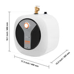Amocart Electric Mini-Tank Water Heater 1440W Hot Water Boiler Storage for Kichen Bathroom Restaurant Shelf Wall Floor Mounted