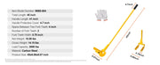 Load image into Gallery viewer, SucceBuy 2000lbs Pallet Buster Tool 41in Steel Handle Wrecking Pry Breaker Bar Deck Board Removal Tool for Flooring Drywall
