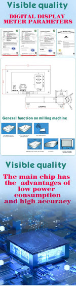 NT800  2/3 Axis Display LCD DRO Digital Readout TTL AC110V/220V For Milling boring machine EDM Linear Scale Encoder 9 Languages