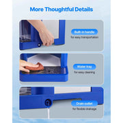 Load image into Gallery viewer, SucceBuy 1.8L Commercial Ice Shaver Machine Electric Snow Cone Machine Stainless Steel Blades Shaved Ice Maker for Dessert Home - AMOCART
