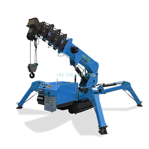 360 Degree Spider Crane Swivel Crawler Type Spider Crane 3 Ton 5 Ton  Diesel Lifting Machine Crawler Spider Crane for Poland