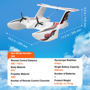 Charger l'image dans la visionneuse de galerie, Amocart EPP Foam RC Plane 2.4G 3CH  Radio Control Aircraft Sea And Air RC Glider Water Land Flying Airplane Toys Gift For Boys
