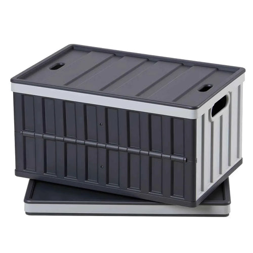 Amocart 2/3Packs 65L Plastic Collapsible Storage Bins Stackable Folding Crates Containers Space-Saving Basket for Home Organize