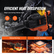 Load image into Gallery viewer, SucceBuy Demolition Jack Hammer 3500W Concrete Breaker 2pcs Chisel Gloves for Trenching 1900 BPM Heavy Duty Electric Jack Hammer
