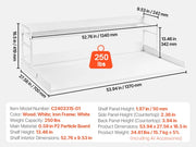 Load image into Gallery viewer, SucceBuy Washer Dryer Countertop w/ Drawer Shelf Wooden Washer and Dryer Countertop Laundry Topper for Laundry Room Organization
