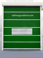 Food Factory Automatic Rapid Roller Shutter Door Industrial Pvc Fast Gate High Speed PVC Fast Rolling Door Zipper Type door