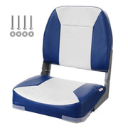 Load image into Gallery viewer, Amocart Boat Seat 18.9" Low Back Boat SeatFolding Boat Chair with Thickened Sponge Padding &amp; Hinge Fold-Down Boat Captain Chair
