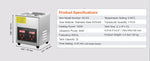 SucceBuy 2L 3L 6L 10L 22L 30L Ultrasonic Cleaner Stainless Steel Portable Heated Cleaning Washing Machine Ultrasound Appliance