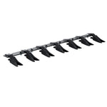 Amocart Bucket Tooth Bar Heavy Duty Tractor Bucket Teeth Bar for Sub-Compact Tractor Loader 4560 lbs Load-Bearing Capacity