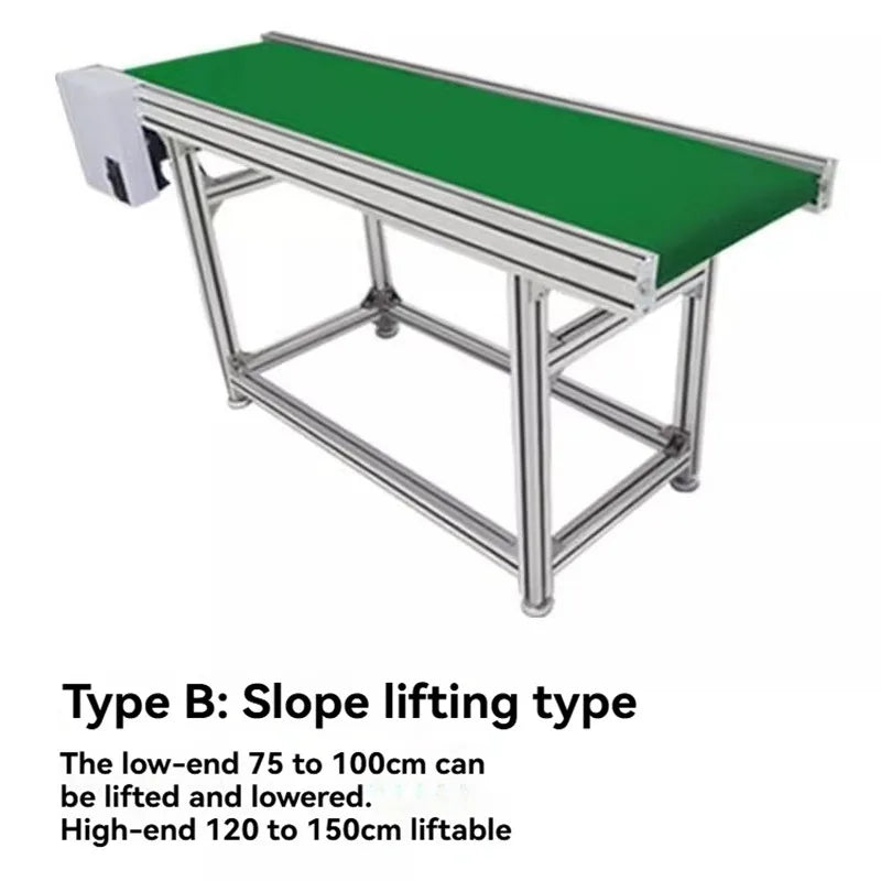 1000mm by 300mm PVC conveyor belt machine Small logistics express food conveyor line Conveyor