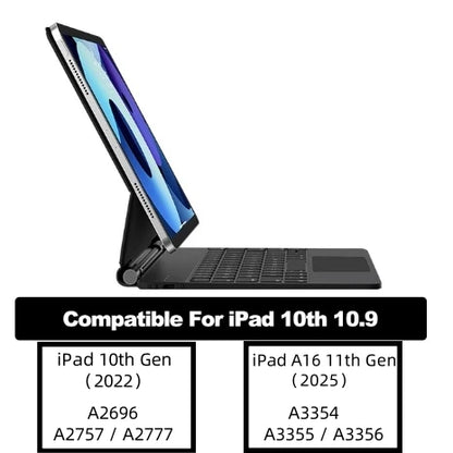 Magic Keyboard for iPad 10th 10.9 A16 11th Gen keyboard Case Multi-Touch trackpad with Backlight