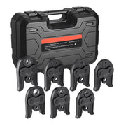 Load image into Gallery viewer, Amocart 7 PCS Pressing Jaws 1/4 in to 1-1/8 in for RLS Copper Pipes Suitable for High Pressure HVAC/R Applications - with Case
