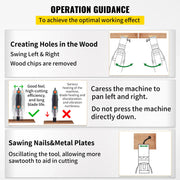 Load image into Gallery viewer, Amocart 100PCS Oscillating Saw Blades Quick Release Multitool Blades Kit HCS Tool Blades Cut Cutter for Wood Plastic Metal Nail
