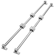 Load image into Gallery viewer, SucceBuy SFC 2PCS Linear Guide Rails SFC16 SFC20 1000/2000mm &amp; 4 Slide Blocks High Load-Bearing for DIY CNC Routers Lathes Mills - AMOCART
