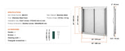 Charger l'image dans la visionneuse de galerie, 【Premium】Amocart BBQ Access Door Double Outdoor Kitchen Stainless Steel Flush Mount Door for BBQ Island Grilling Station Outsid
