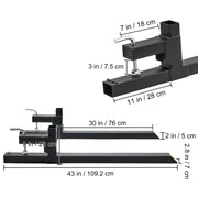 Load image into Gallery viewer, Amocart 43" Clamp on Pallet Forks 2000lbs Tractor Bucket Forks Heavy Duty Pallet Forks for Tractor Attachment Skid Steer
