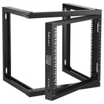SucceBuy 9U Wall Mount Rack 150lbs Max Load Capacity Open Frame Server Network Rack with Cage Nuts Screw for Server IT Equipment