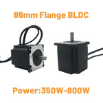 DC48V BLDC Nema34 86mm 350W-800W Brushless Motor Gearbox Kit 220VAC/310VDC Worm Gear Gearbox 3000RPM