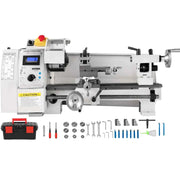 Load image into Gallery viewer, Amocart Mini Metal Lathe 8x14'' 2250PRM Variable Speed 600W Metal Working Lathe Milling Machine, Various Types of Metal Turning
