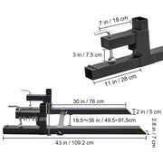Load image into Gallery viewer, Amocart 43" Clamp on Pallet Forks 2000lbs Tractor Bucket Forks Heavy Duty Pallet Forks for Tractor Attachment Skid Steer
